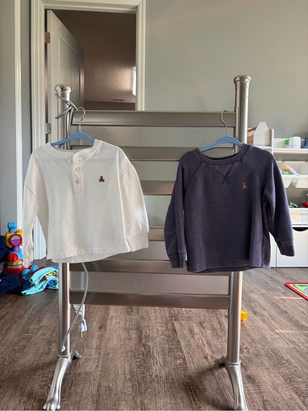 Carter's White Henley and Navy Pullover Sweatshirts